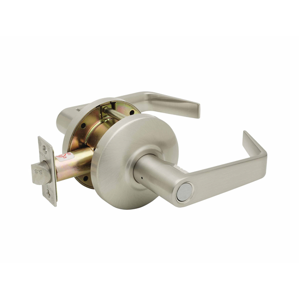 Copper Creek Avery Grade 2 Cylindrical Lever Privacy Nfl Ul, Satin Stainless AL6231SS